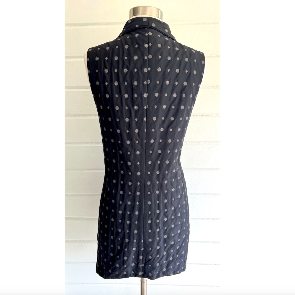 Spirithouse Long Asymmetrical Button Vest In Blac… - image 4